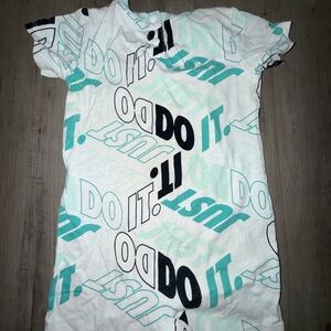 Nike Kids Tee - White, Black, and Teal